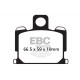 Brzdy EBC Moto EBC Brzdové obloženie  Organic FA070 | ebc-brzdy.sk
