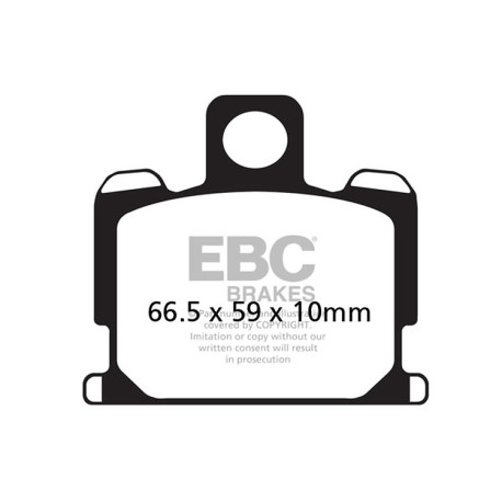 Brzdy EBC Moto EBC Brzdové obloženie Organic FA FA070 | ebc-brzdy.sk