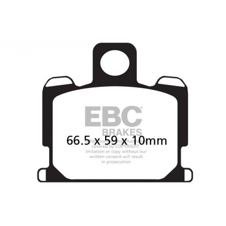 Brzdy EBC Moto EBC Brzdové obloženie  Organic FA070 | ebc-brzdy.sk