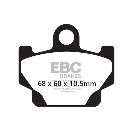 Brzdy EBC Moto EBC Brzdové obloženie Organic FA FA081 | ebc-brzdy.sk