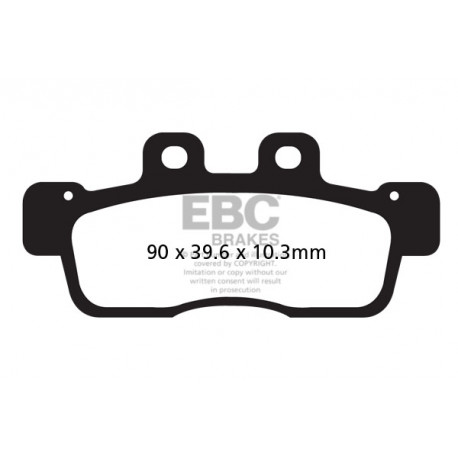 Brzdy EBC Moto EBC Brzdové obloženie&nbsp; Organic SFA632 | ebc-brzdy.sk