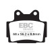 Brzdy EBC Moto EBC Brzdové obloženie Organic FA FA104 | ebc-brzdy.sk