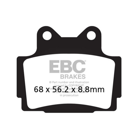 Brzdy EBC Moto EBC Brzdové obloženie Organic FA FA104 | ebc-brzdy.sk
