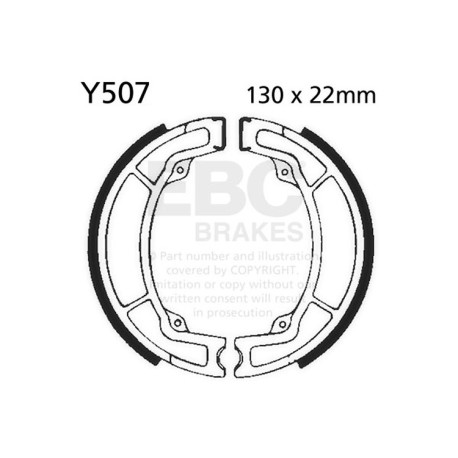 Brzdy EBC Moto EBC Brzdové čeľuste Plain Y507 | ebc-brzdy.sk
