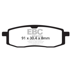 EBC Brzdové obloženie Carbon TT FA105TT