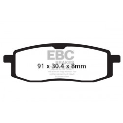 EBC Brzdové obloženie  Organic FA105TT