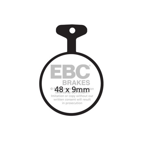 Brzdy EBC Moto EBC Brzdové obloženie Organic FA FA011 | ebc-brzdy.sk