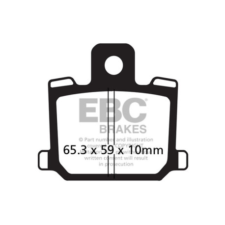 Brzdy EBC Moto EBC Brzdové obloženie Organic FA FA064 | ebc-brzdy.sk