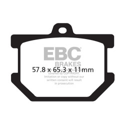 EBC Brzdové obloženie Organic FA FA034
