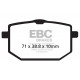 Brzdy EBC Moto EBC Brzdové obloženie  Organic FA118 | ebc-brzdy.sk