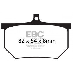 EBC Brzdové obloženie  Organic FA107A