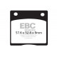 Brzdy EBC Moto EBC Brzdové obloženie  Organic FA036 | ebc-brzdy.sk