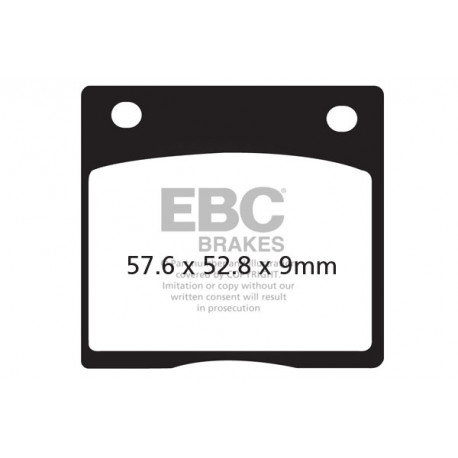 Brzdy EBC Moto EBC Brzdové obloženie  Organic FA036 | ebc-brzdy.sk