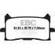 Brzdy EBC Moto EBC Brzdové obloženie  Organic FA679 | ebc-brzdy.sk
