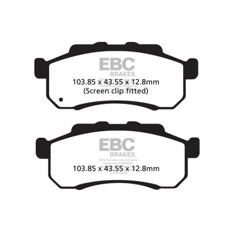 Brzdy EBC Moto EBC Brzdové obloženie  Organic FA477TT | ebc-brzdy.sk