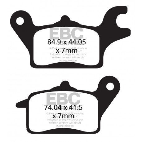 Brzdy EBC Moto EBC Brzdové obloženie&nbsp; Organic FA691 | ebc-brzdy.sk