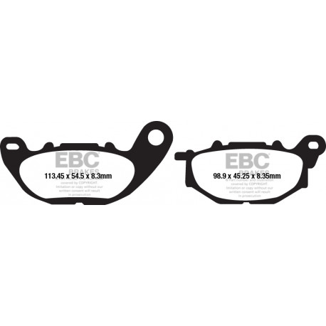 Brzdy EBC Moto EBC Brzdové obloženie&nbsp; Organic FA663 | ebc-brzdy.sk