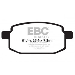 EBC Brzdové obloženie SFAC Scooter Carbon SFAC260