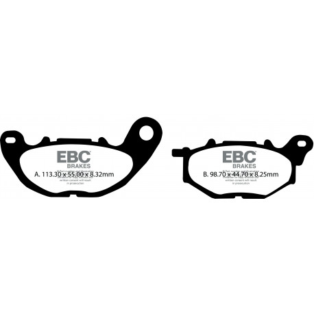 Brzdy EBC Moto EBC Brzdové obloženie&nbsp; SFAC SFAC709 | ebc-brzdy.sk