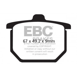 EBC Brzdové obloženie V Semi-Sintered FA031V