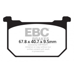 EBC Brzdové obloženie V Semi-Sintered FA069/3V
