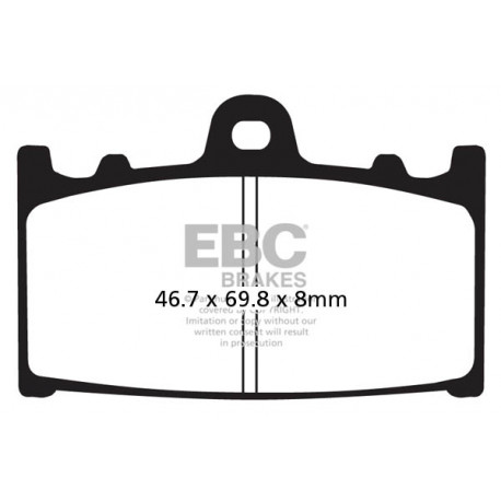 Brzdy EBC Moto EBC Brzdové obloženie&nbsp; Semi-Sintered FA158V | ebc-brzdy.sk