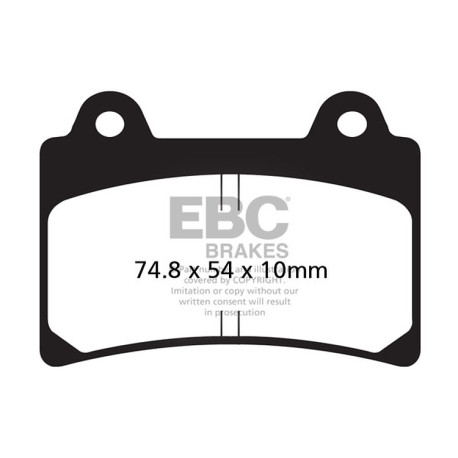 Brzdy EBC Moto EBC Brzdové obloženie V Semi-Sintered FA123V | ebc-brzdy.sk