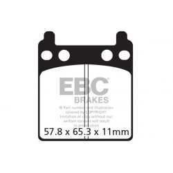EBC Brzdové obloženie&nbsp; Semi-Sintered FA216/3V