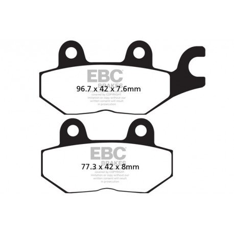 Brzdy EBC Moto EBC Brzdové obloženie&nbsp; Semi-Sintered FA215V | ebc-brzdy.sk