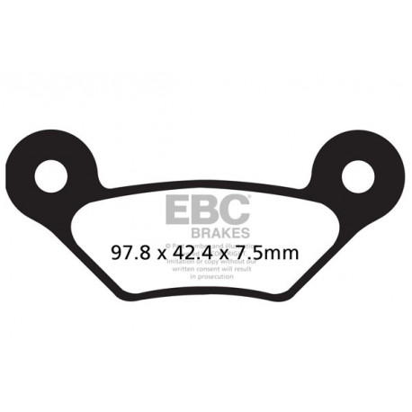 Brzdy EBC Moto EBC Brzdové obloženie&nbsp; Sintered FA609R | ebc-brzdy.sk