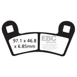 EBC Brzdové obloženie R Series Sintered FA456R