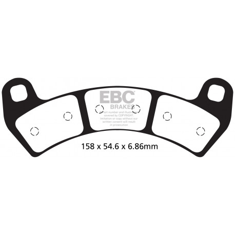 Brzdy EBC Moto EBC Brzdové obloženie&nbsp; Sintered FA680R | ebc-brzdy.sk
