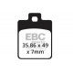 Brzdy EBC Moto EBC Predné brzdové obloženie SFAHH Scooter Sintered SFA260HH | ebc-brzdy.sk