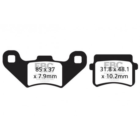Brzdy EBC Moto EBC Brzdové obloženie&nbsp; Sintered FA416R | ebc-brzdy.sk