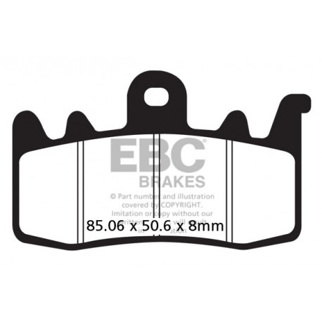 Brzdy EBC Moto EBC Brzdové obloženie Double-H Sintered FA630HH | ebc-brzdy.sk