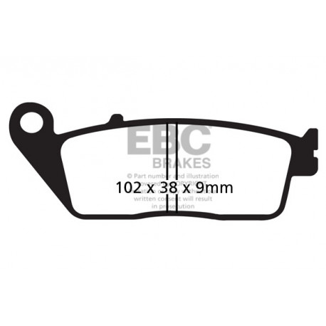 Brzdy EBC Moto EBC Brzdové obloženie  Sintered FA142HH | ebc-brzdy.sk
