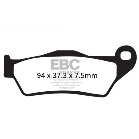 Brzdy EBC Moto EBC Brzdové čeľuste Grooved SFA209/2HH | ebc-brzdy.sk
