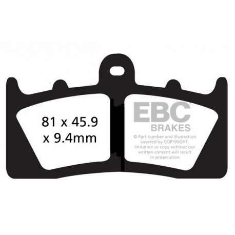 Brzdy EBC Moto EBC Brzdové obloženie&nbsp; Sintered FA613HH | ebc-brzdy.sk