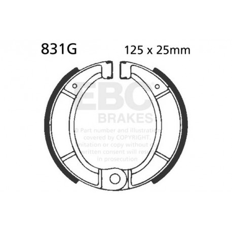 Brzdy EBC Moto EBC Brzdové obloženie&nbsp; Sintered 831G | ebc-brzdy.sk