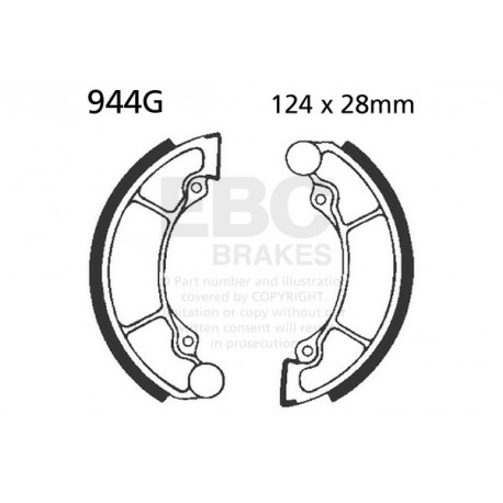 Brzdy EBC Moto EBC Brzdové čeľuste Grooved 944G | ebc-brzdy.sk