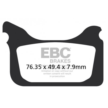 Brzdy EBC Moto EBC Brzdové obloženie  Sintered FA433/4HH | ebc-brzdy.sk