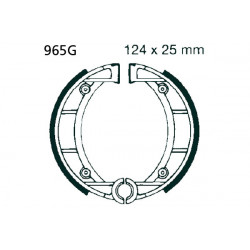 EBC Brzdové čeľuste Grooved 965G