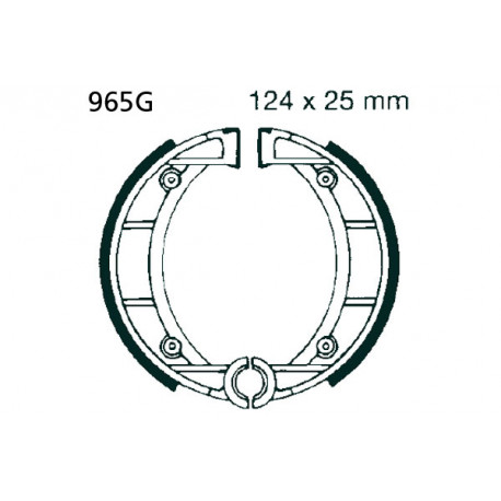 Brzdy EBC Moto EBC Brzdové čeľuste Grooved 965G | ebc-brzdy.sk