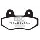 Brzdy EBC Moto EBC Brzdové obloženie  Sintered FA622R | ebc-brzdy.sk