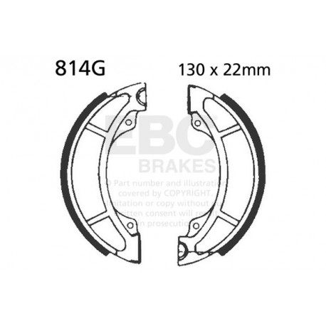 Brzdy EBC Moto EBC Brzdové čeľuste Grooved 814G | ebc-brzdy.sk