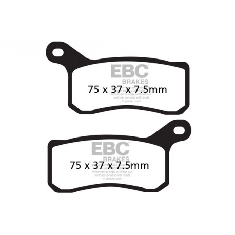 Brzdy EBC Moto EBC Brzdové obloženie  Sintered FA462R | ebc-brzdy.sk