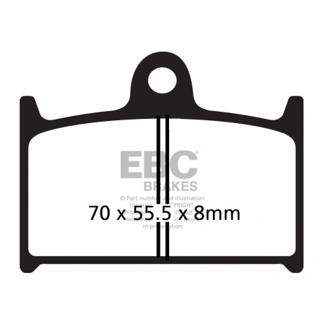 Brzdy EBC Moto EBC Brzdové obloženie Double-H Sintered FA145HH | ebc-brzdy.sk