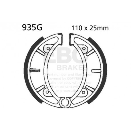 Brzdy EBC Moto EBC Brzdové čeľuste Grooved 935G | ebc-brzdy.sk