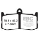 Brzdy EBC Moto EBC Brzdové obloženie SFA Scooter Organic SFA283/4HH | ebc-brzdy.sk
