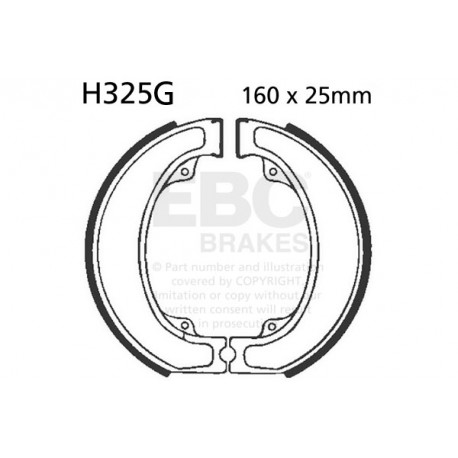 Brzdy EBC Moto EBC Brzdové čeľuste Grooved H325G | ebc-brzdy.sk